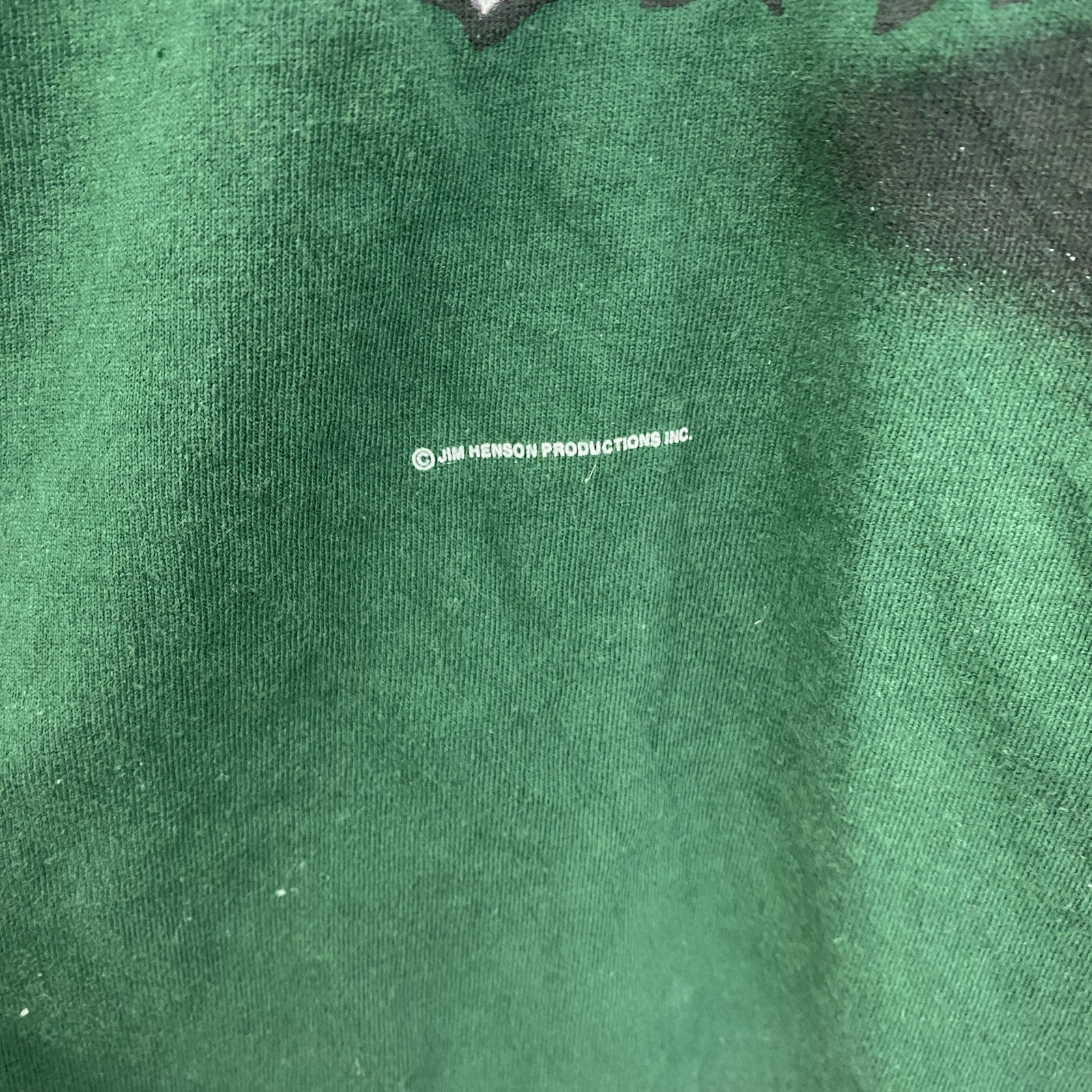 古着 used　90s　ONEITA　セサミストリート　半袖プリントTシャツ　オスカー　シングルステッチ　緑　グリーン　XLサイズ