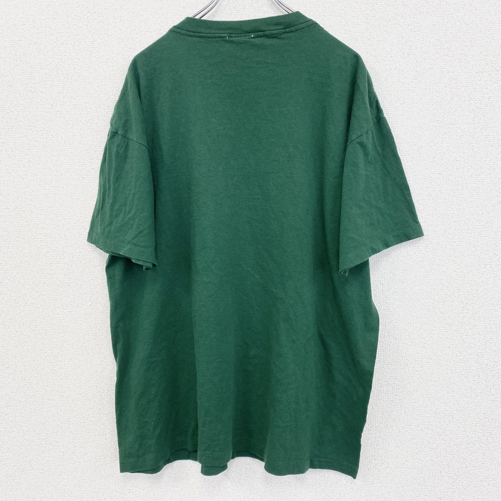 古着 used　90s　ONEITA　セサミストリート　半袖プリントTシャツ　オスカー　シングルステッチ　緑　グリーン　XLサイズ