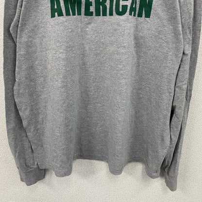 90s　BAYSIDE　長袖Tシャツ/ロンT　カレッジタイプ　ヴィンテージ　灰色　グレー　XLサイズ
