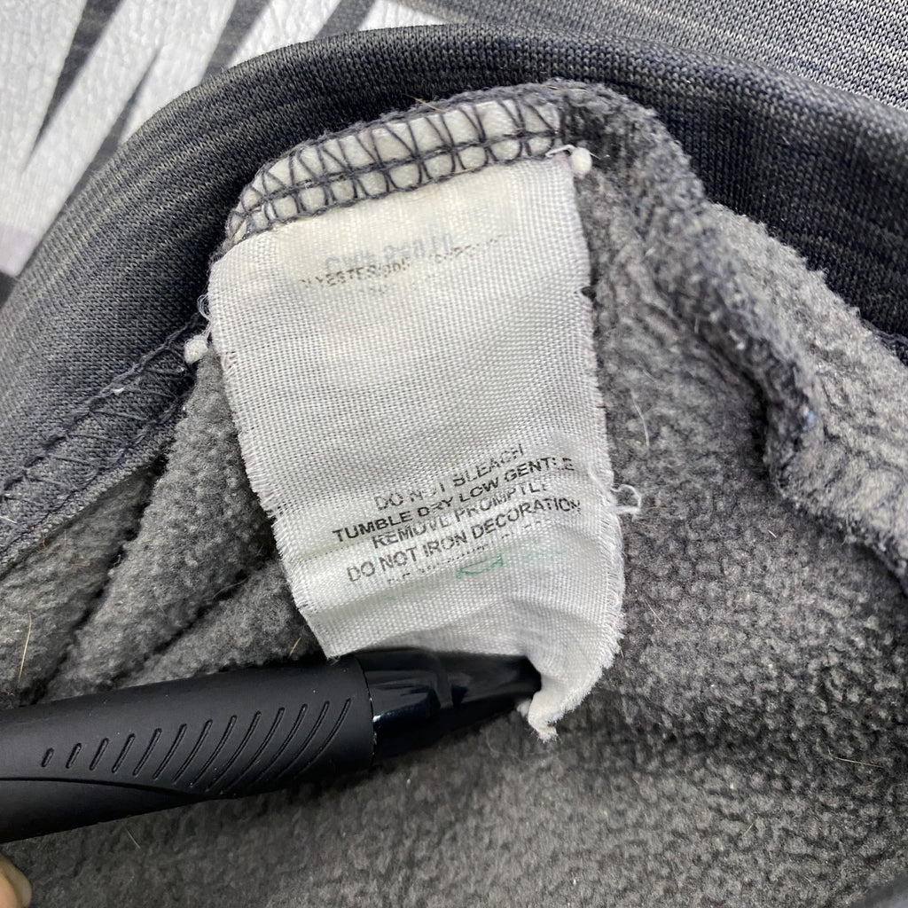 古着 used　長袖プルオーバーパーカー　野球　ポストシーズン　カジュアルデザイン　REIGK　秋冬服　UBS　グレー　灰色