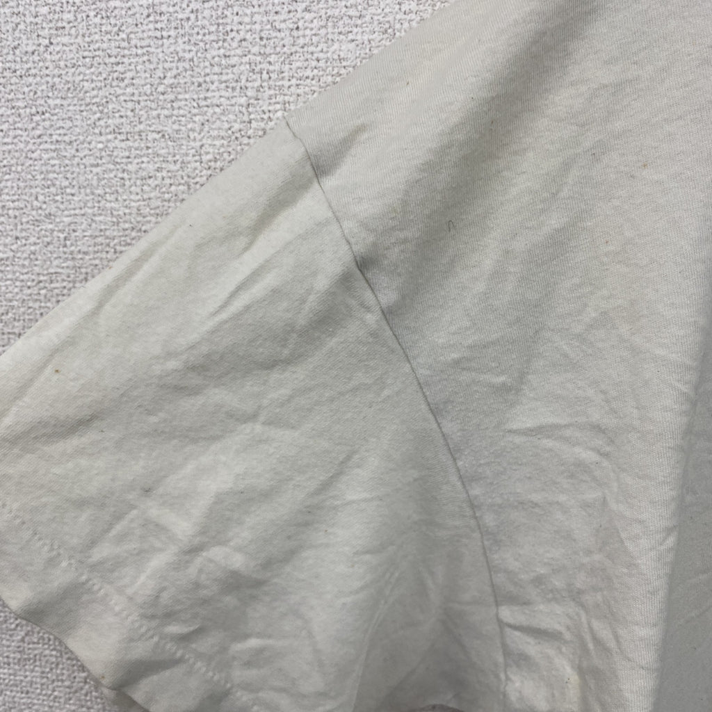 ～90s　半袖プリントTシャツ　ヴィンテージ　レゲエ　３連プリント　白　ホワイト