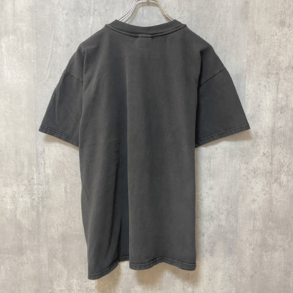 古着 used　Hanes BEFFE T　ヘインズ　半袖プリントTシャツ　黒　ブラック　野球　牛　レトロデザイン　Lサイズ