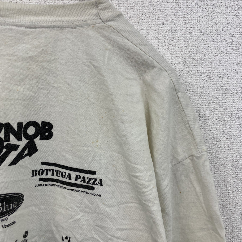 ～90s　半袖プリントTシャツ　ヴィンテージ　レゲエ　３連プリント　白　ホワイト