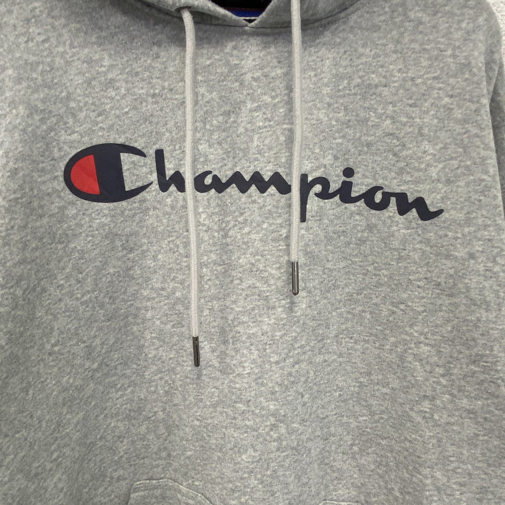 champion　チャンピオン　スウェットパーカー/フーディー　ロゴプリント　グレー　Lサイズ