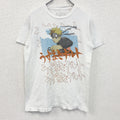 古着 used　NARUTO　半袖プリントTシャツ　うずまきナルト　キャラクターデザイン　クルーネック　白　レトロ　Sサイズ