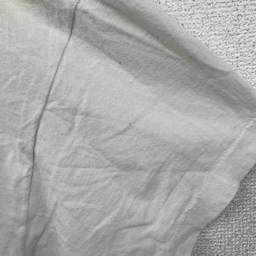 ～90s　半袖プリントTシャツ　ヴィンテージ　レゲエ　３連プリント　白　ホワイト