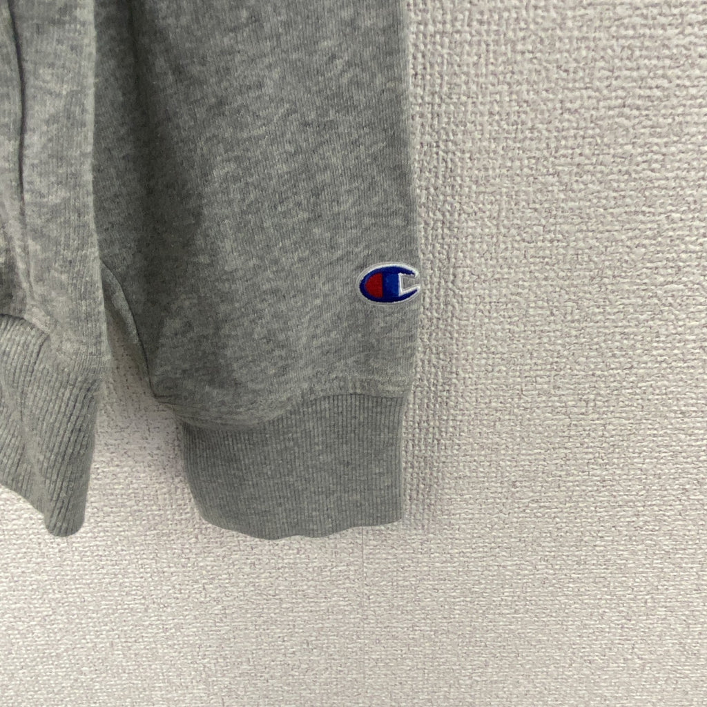 champion　チャンピオン　スウェットパーカー/フーディー　ロゴプリント　グレー　Lサイズ