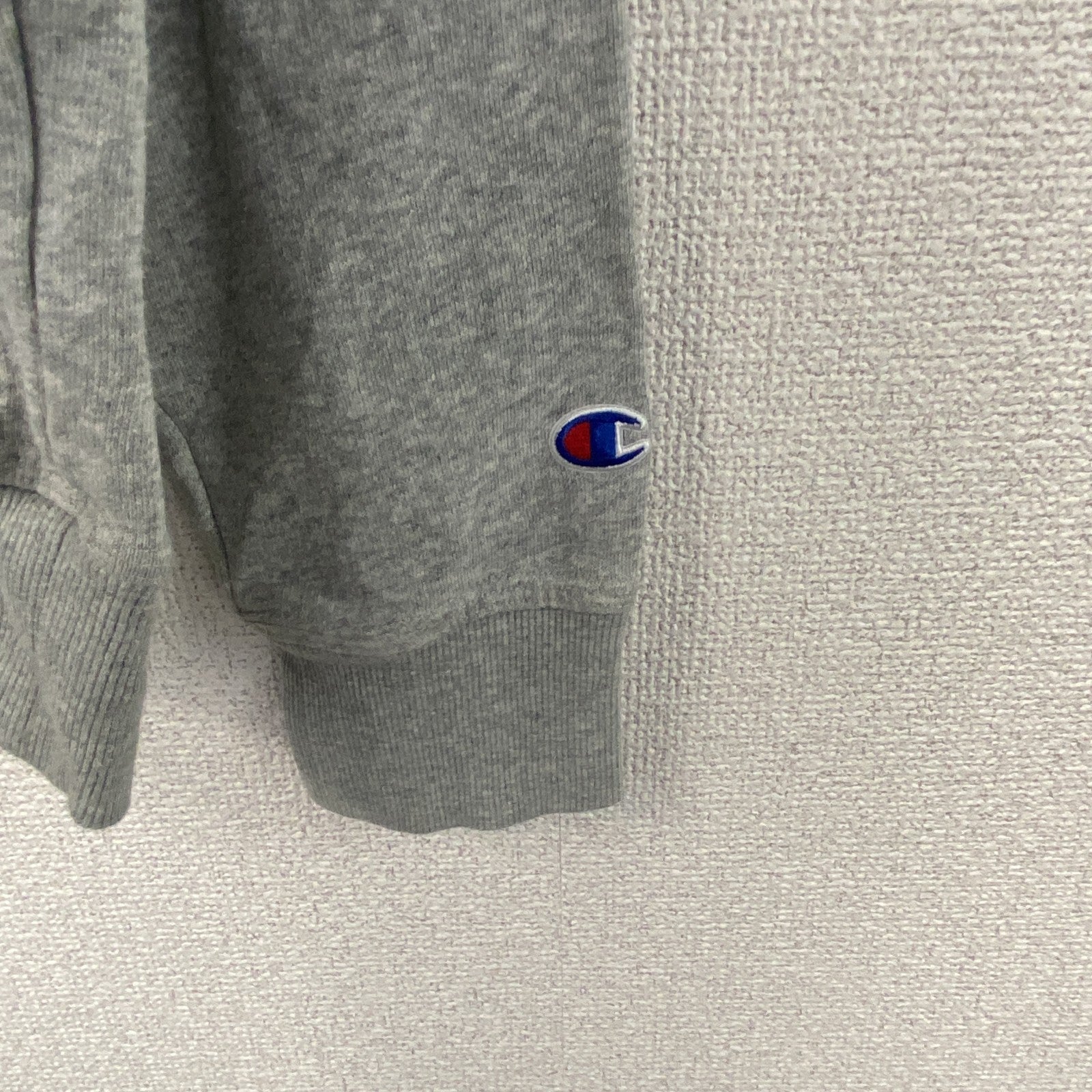 champion　チャンピオン　スウェットパーカー/フーディー　ロゴプリント　グレー　Lサイズ