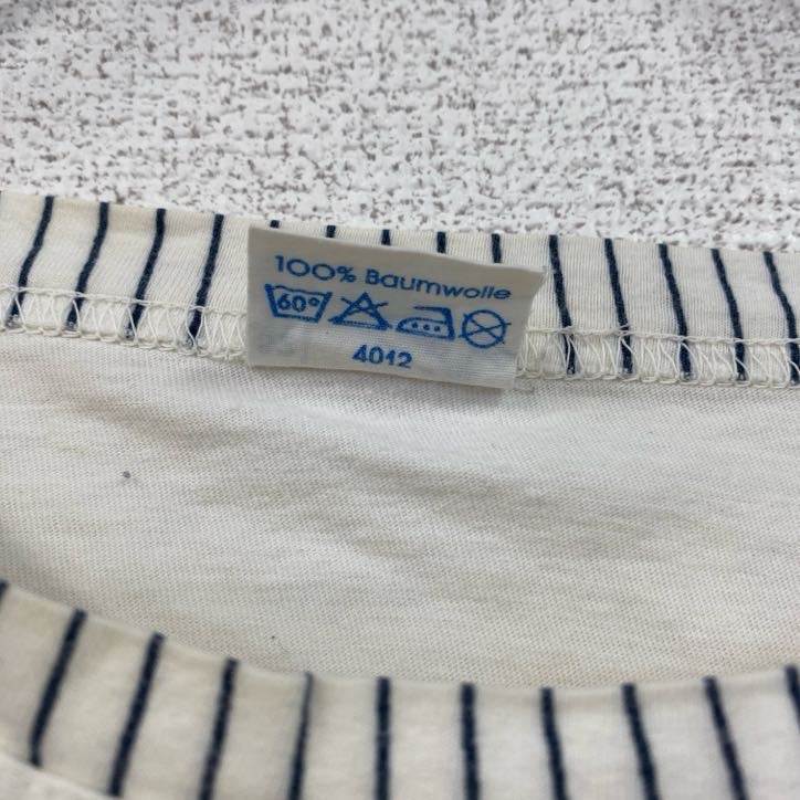 古着 used　Schieser　半袖プリントTシャツ　ウィンドサーフィン　クルーネック　レトロデザイン　白　ホワイト　Lサイズ