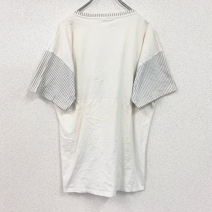 古着 used　Schieser　半袖プリントTシャツ　ウィンドサーフィン　クルーネック　レトロデザイン　白　ホワイト　Lサイズ