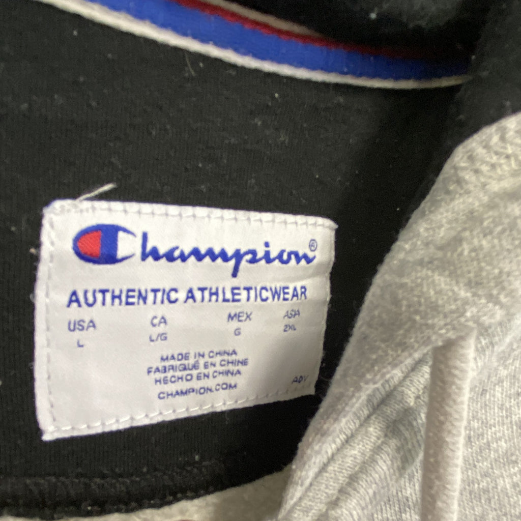 champion　チャンピオン　スウェットパーカー/フーディー　ロゴプリント　グレー　Lサイズ