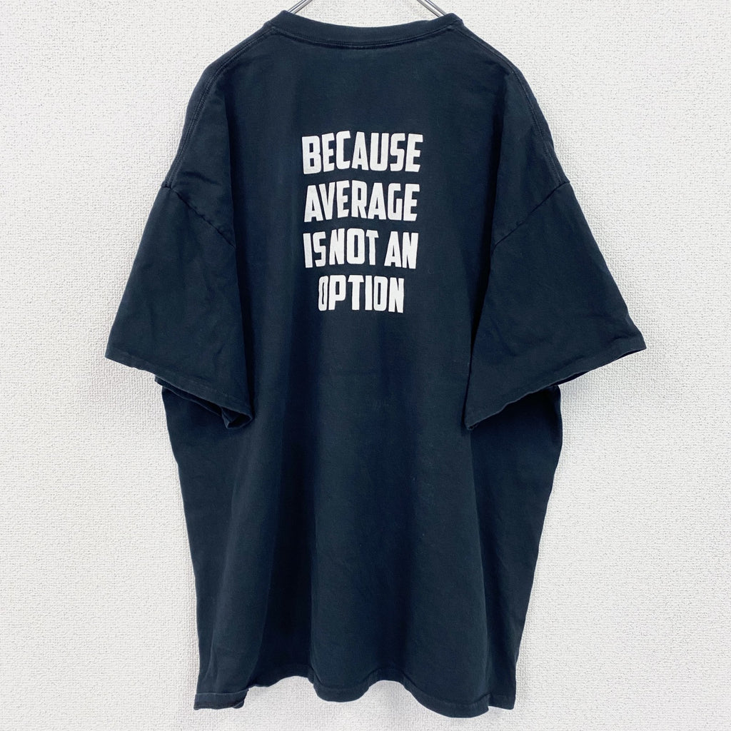 古着 used　GILDAN　ギルダン　半袖プリントTシャツ　T-BIRDS　クルーネック　レトロ　黒　ブラック　XXLサイズ