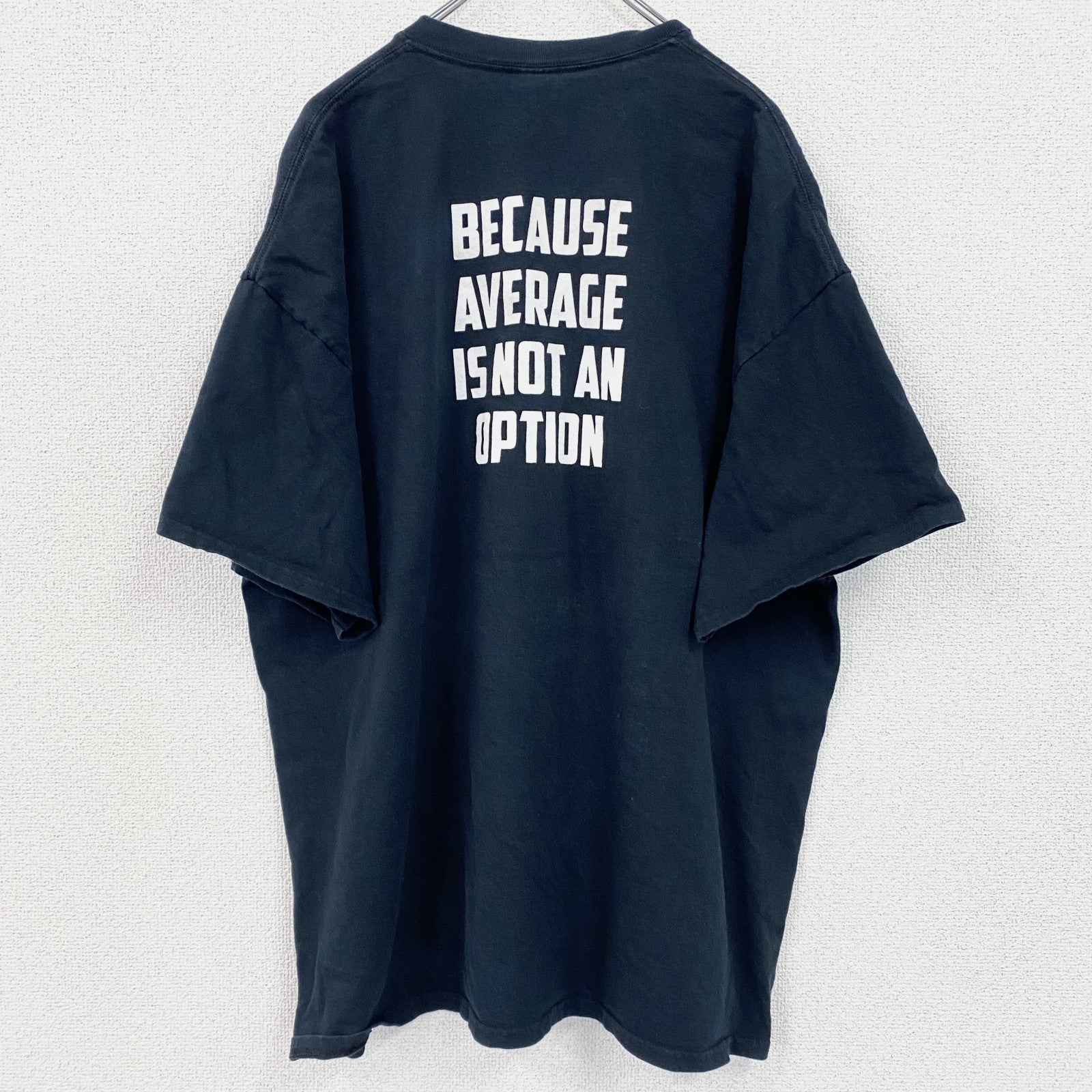 古着 used　GILDAN　ギルダン　半袖プリントTシャツ　T-BIRDS　クルーネック　レトロ　黒　ブラック　XXLサイズ