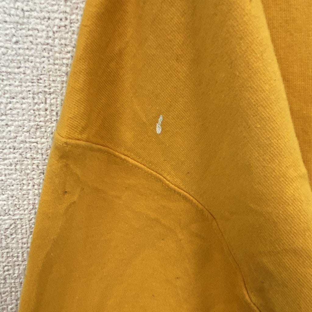 champion　チャンピオン　スウェット/トレーナー　ワンポイント刺繍　黄色　イエロー　XLサイズ