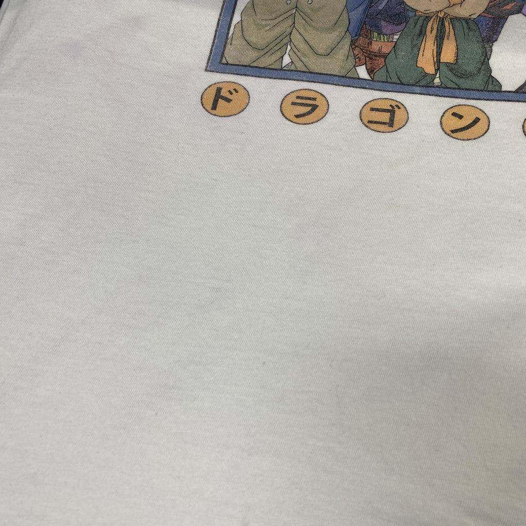 古着 used　ドラゴンボールZ　半袖アニメプリントTシャツ　ジャンプ　JUMP　クルーネック　レトロ　白　ホワイト　XLサイズ