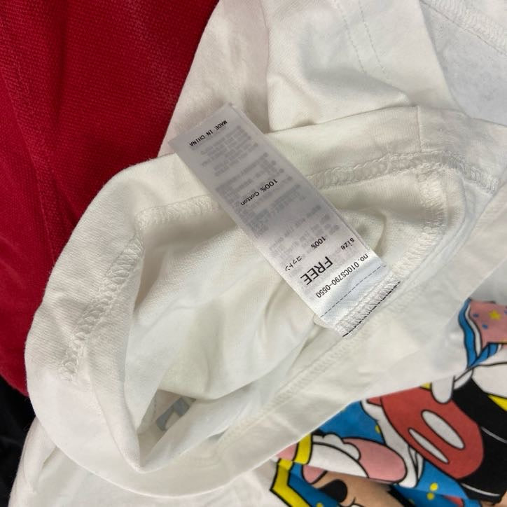 MOUSSY　マウジー　Disney　ディズニー　半袖キャラクタープリントTシャツ　白　ホワイト　Fサイズ
