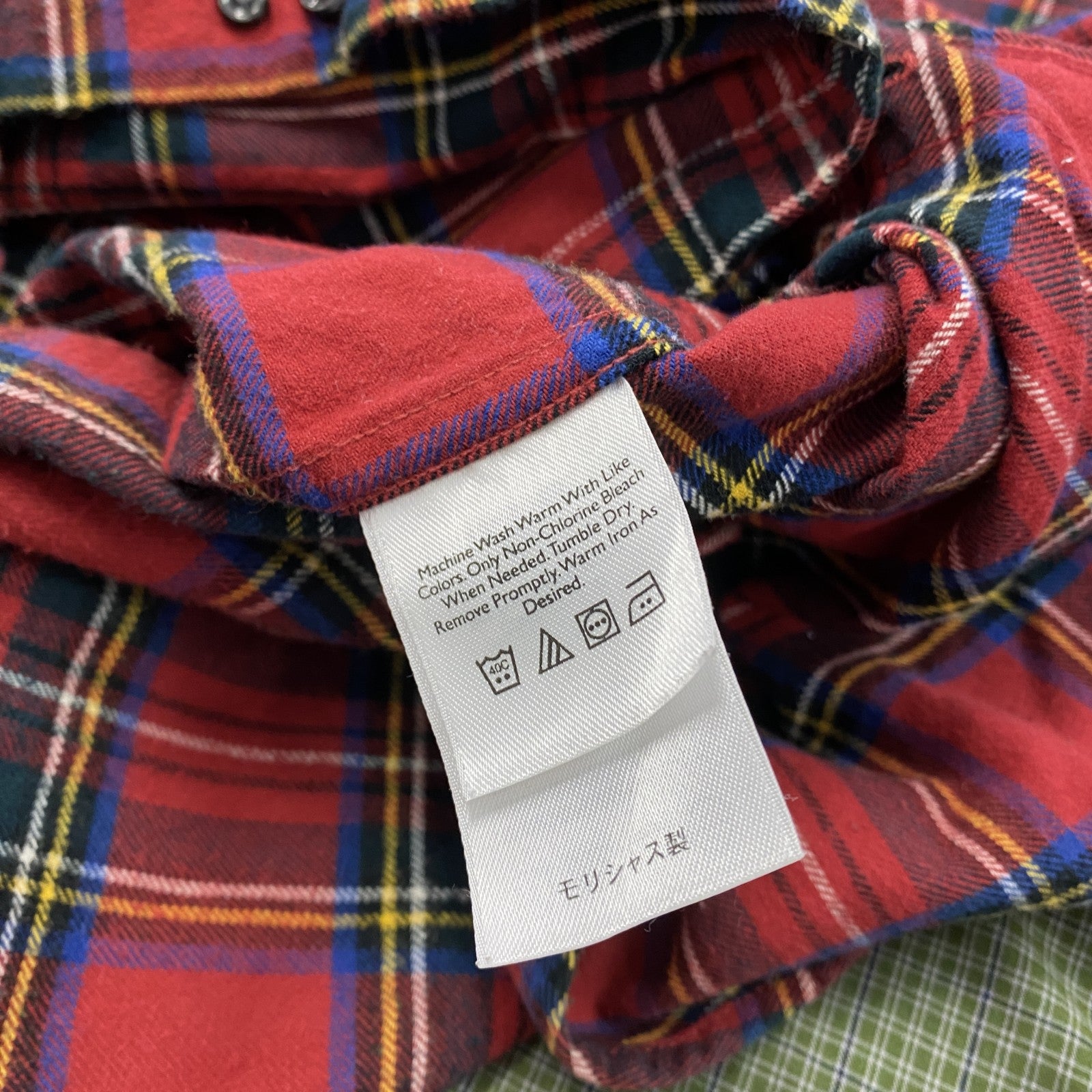 Eddie Bauer　エディーバウアー　長袖シャツ　ボタンダウンシャツ　チェック柄　赤　レッド　Lサイズ