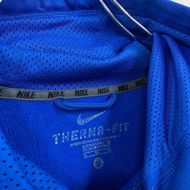 古着 used　NIKE　ナイキ　長袖プリントパーカー　ラクロス　DUKE大学　レトロデザイン　青　ブルー　XLサイズ