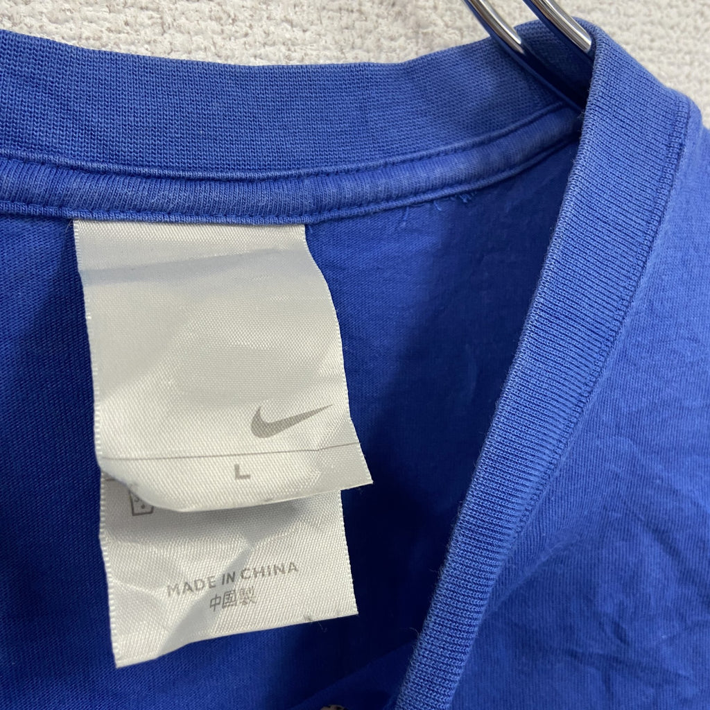 NIKE ナイキ　半袖プリントTシャツ　青　ブルー　Lサイズ