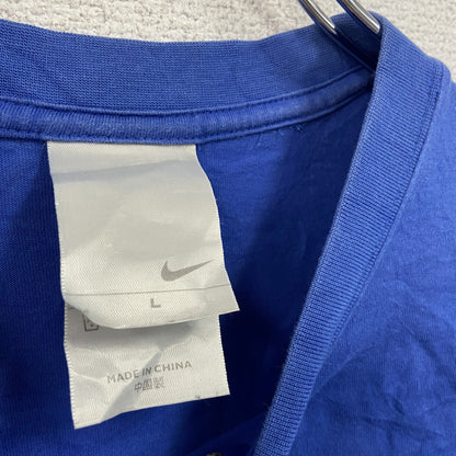 NIKE ナイキ　半袖プリントTシャツ　青　ブルー　Lサイズ