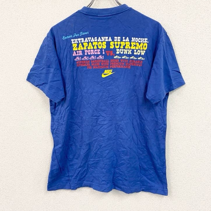 NIKE ナイキ　半袖プリントTシャツ　青　ブルー　Lサイズ