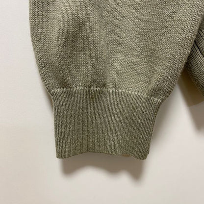 IZOD　アイゾッド　ハーフジップニットセーター　総柄　灰色　グレー　XLサイズ