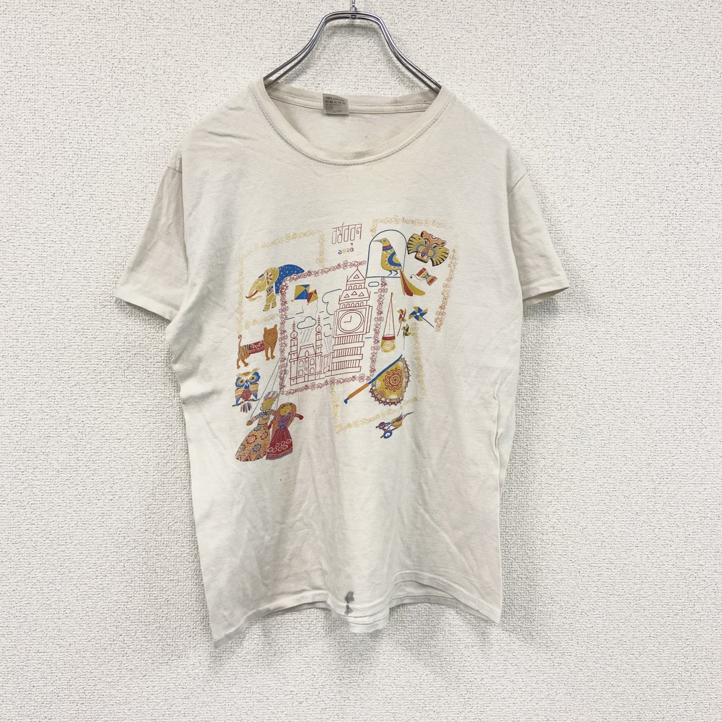 CLASSIC RINGSPUN　半袖プリントTシャツ　白　ホワイト　Mサイズ