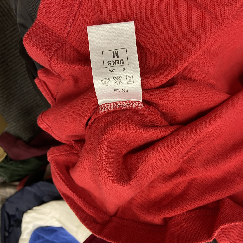 NIKE　ナイキ　半袖ポロシャツ　スウッシュロゴ　赤　レッド　LLサイズ