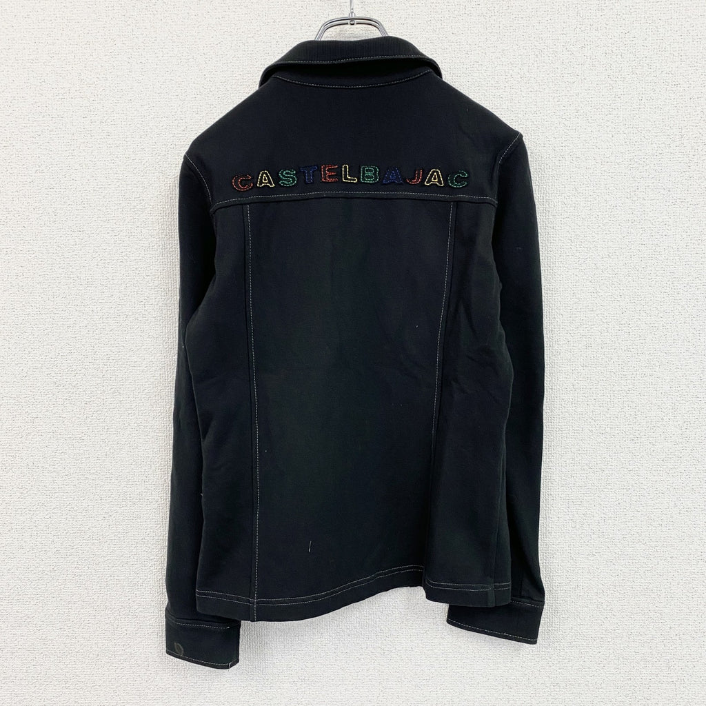 CASTELBAJAC　カステルバジャック　フルジップスウェットジャケット　黒　ブラック　1サイズ