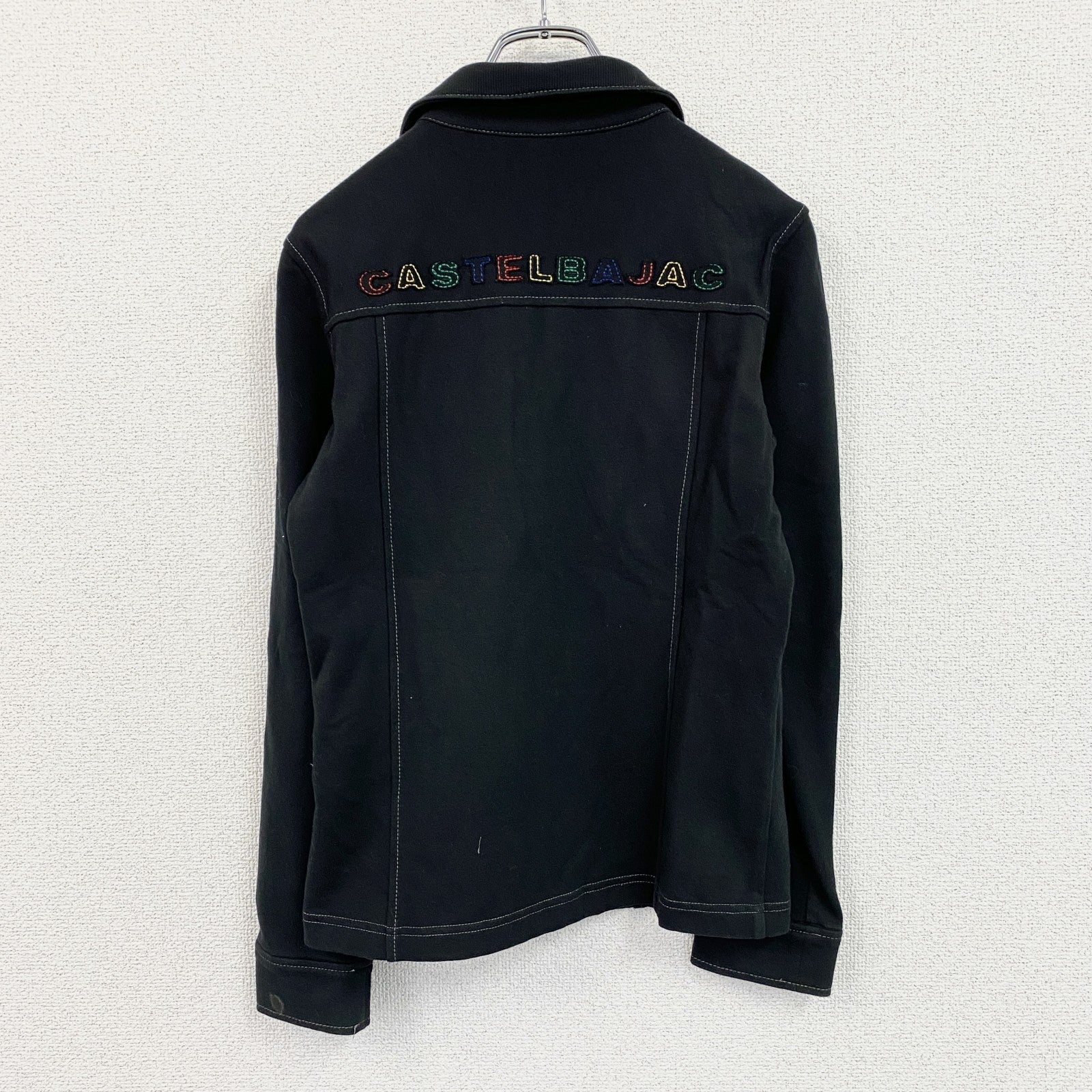 CASTELBAJAC　カステルバジャック　フルジップスウェットジャケット　黒　ブラック　1サイズ