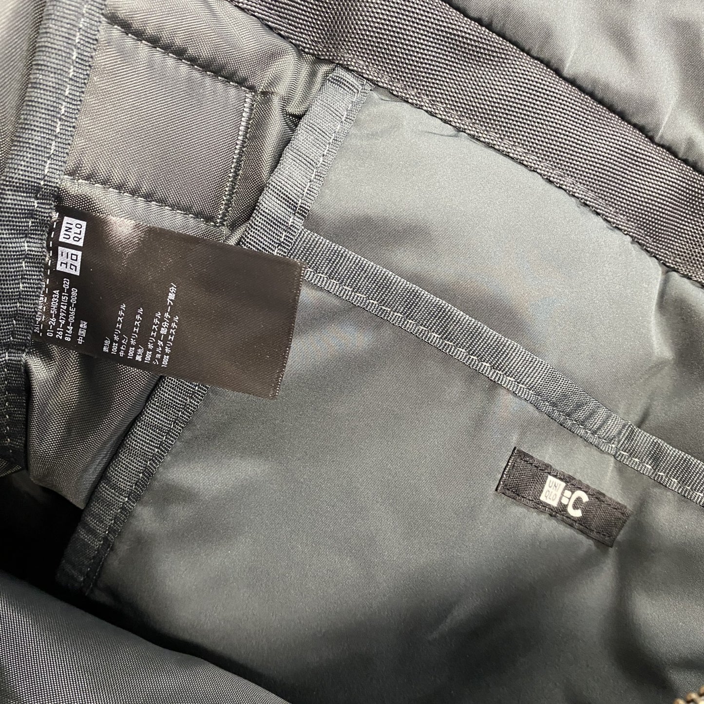 UNIQLO　ユニクロ　2WAYユーティリティバッグ　ショルダーバッグ　グレー　ワンサイズ