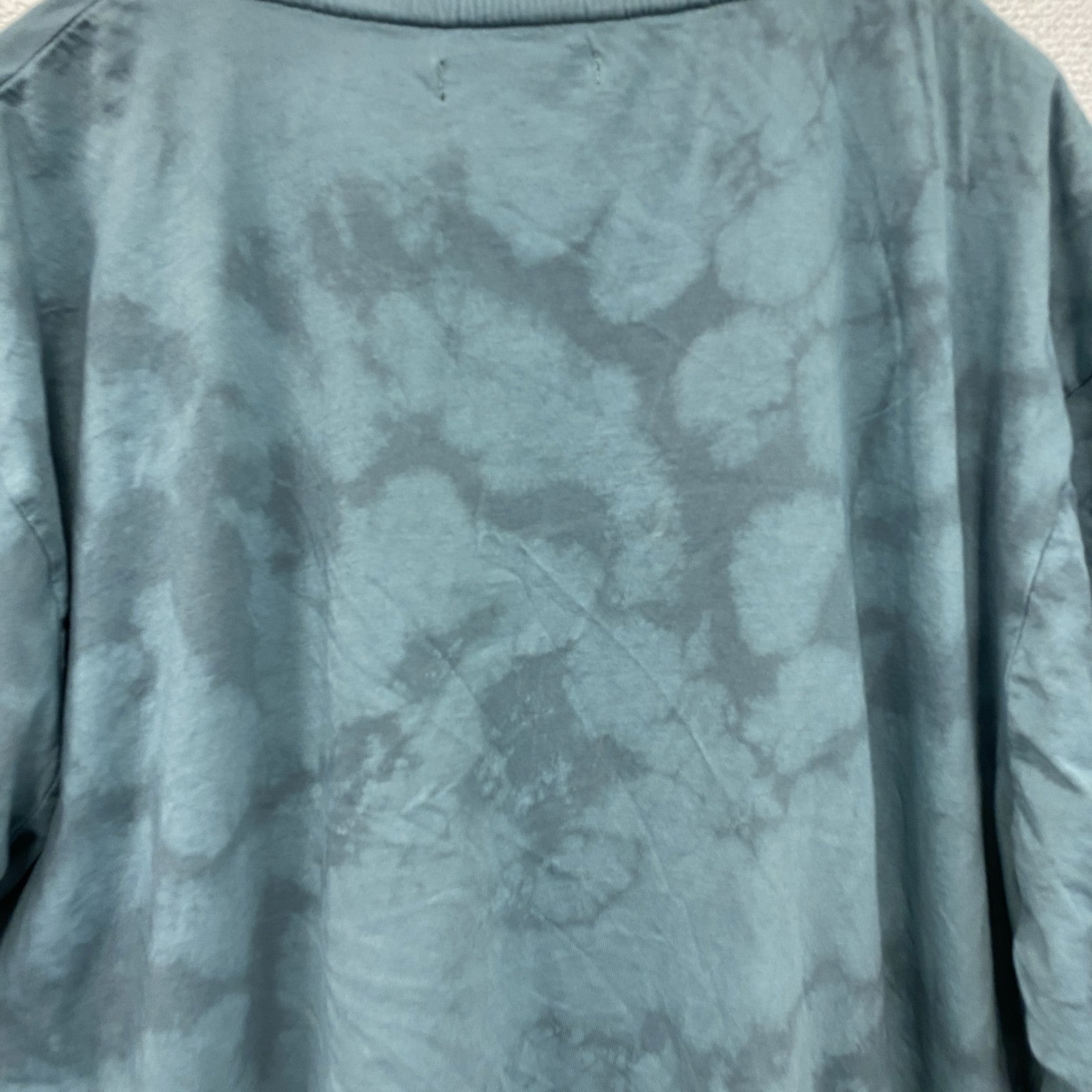ATLAS FOR MEN　半袖プリントTシャツ　タイダイT　アニマルT　狼　水色　ライトブルー　XXLサイズ