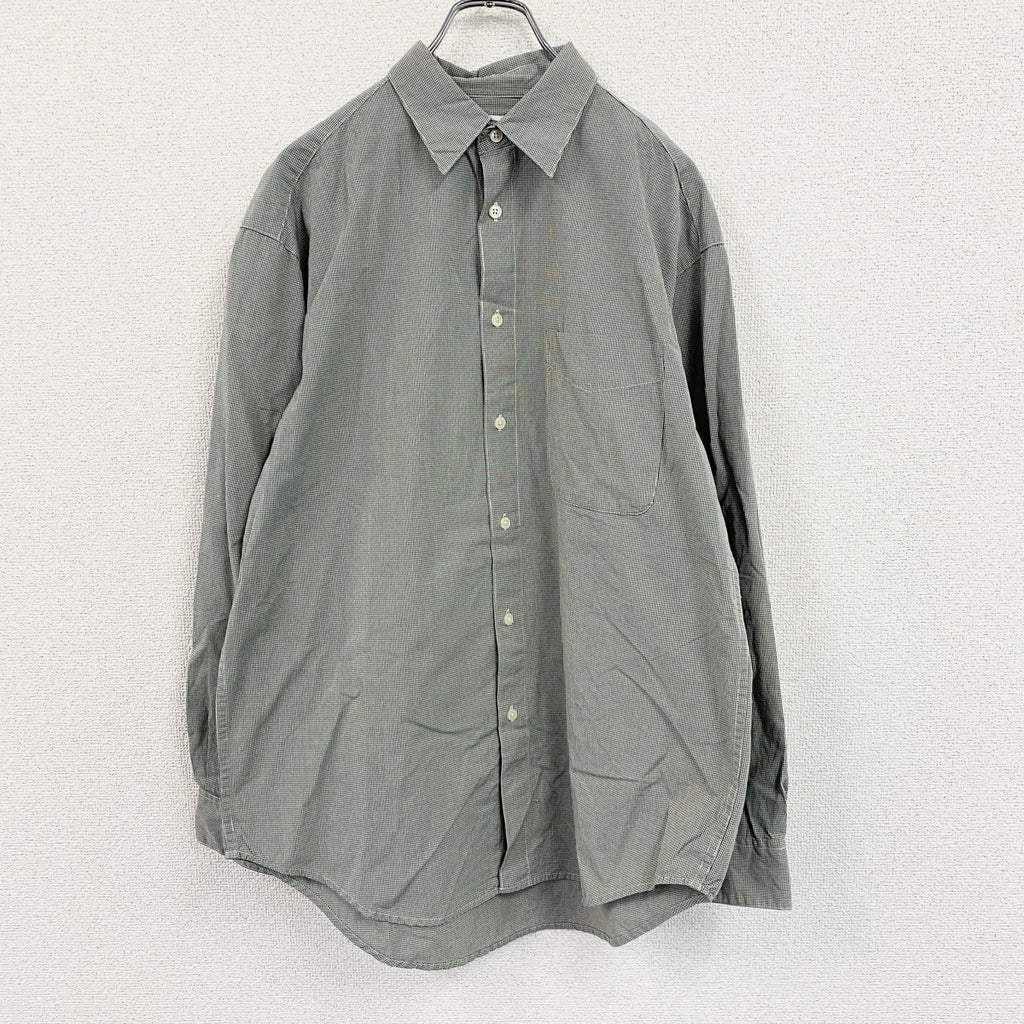 GAP　ギャップ　長袖シャツ　チェック柄　緑　グリーン　Mサイズ