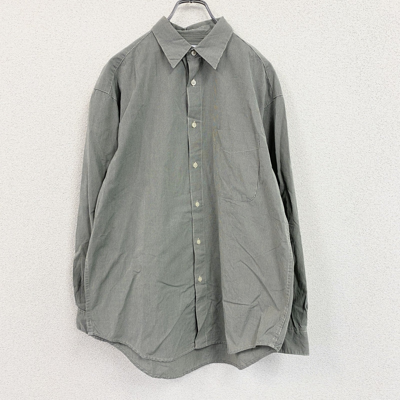 GAP　ギャップ　長袖シャツ　チェック柄　緑　グリーン　Mサイズ