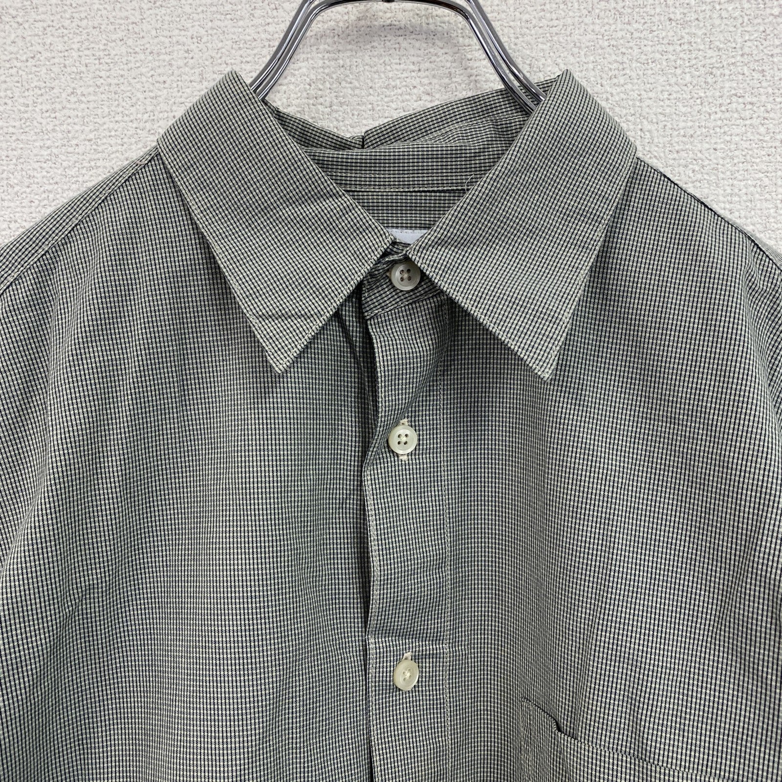 GAP　ギャップ　長袖シャツ　チェック柄　緑　グリーン　Mサイズ
