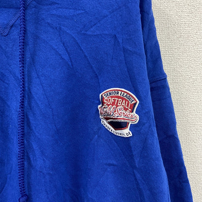 00s　RUSSELL ATHLETIC　ラッセル　スウェットパーカー/フーディー　ヴィンテージ　青　ブルー　Lサイズ