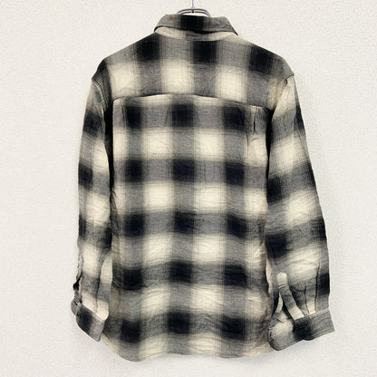 UNIQLO　ユニクロ　長袖シャツ/フランネルシャツ　オンブレチェック柄　マルチカラー