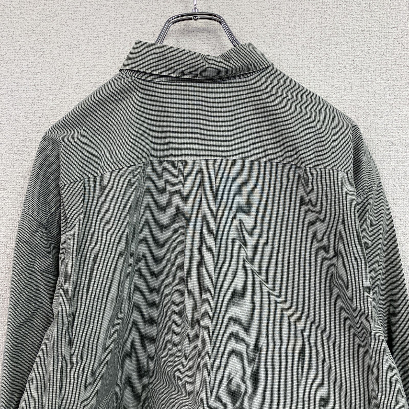 GAP　ギャップ　長袖シャツ　チェック柄　緑　グリーン　Mサイズ