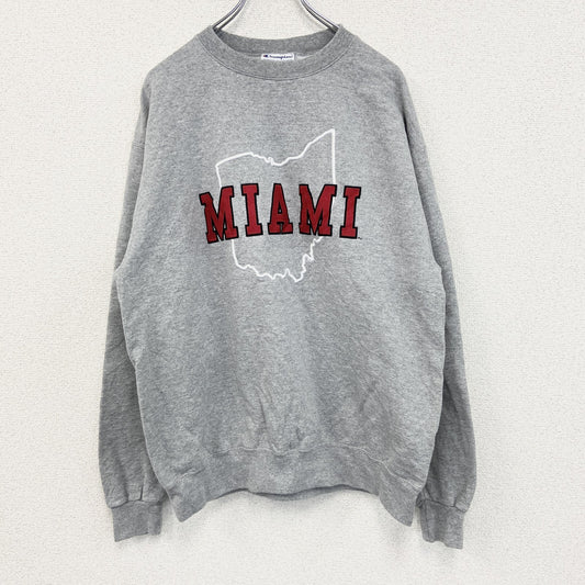champion　チャンピオン　スウェット/トレーナー　MIAMI　霜降りグレー　Lサイズ