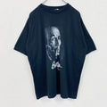 古着 used　Bob Marley　ボブマーリー　半袖ビッグプリントTシャツ　バンドT　クルーネック　黒　ブラック　XLサイズ