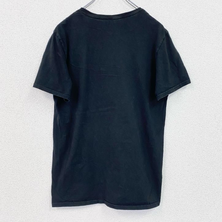 古着 used　NARUTO　半袖アニメプリントTシャツ　うずまきナルト　クルーネック　レトロデザイン　黒　ブラック　Mサイズ
