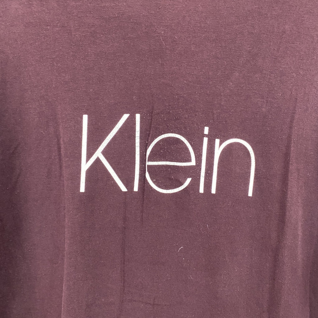 Calvin Klein　カルバンクライン　長袖Tシャツ/ロンT　デカロゴ　ボルドー　Sサイズ