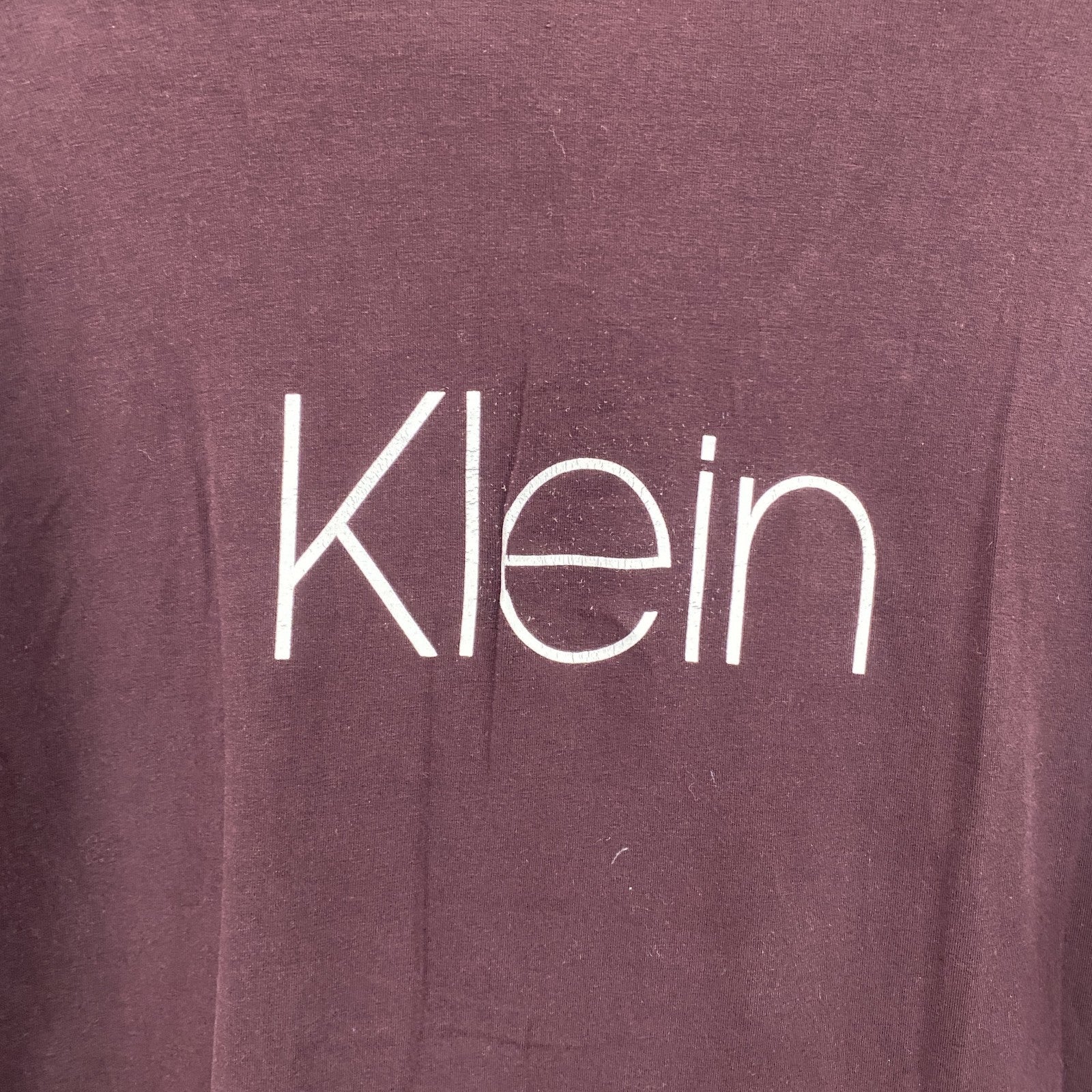 Calvin Klein　カルバンクライン　長袖Tシャツ/ロンT　デカロゴ　ボルドー　Sサイズ