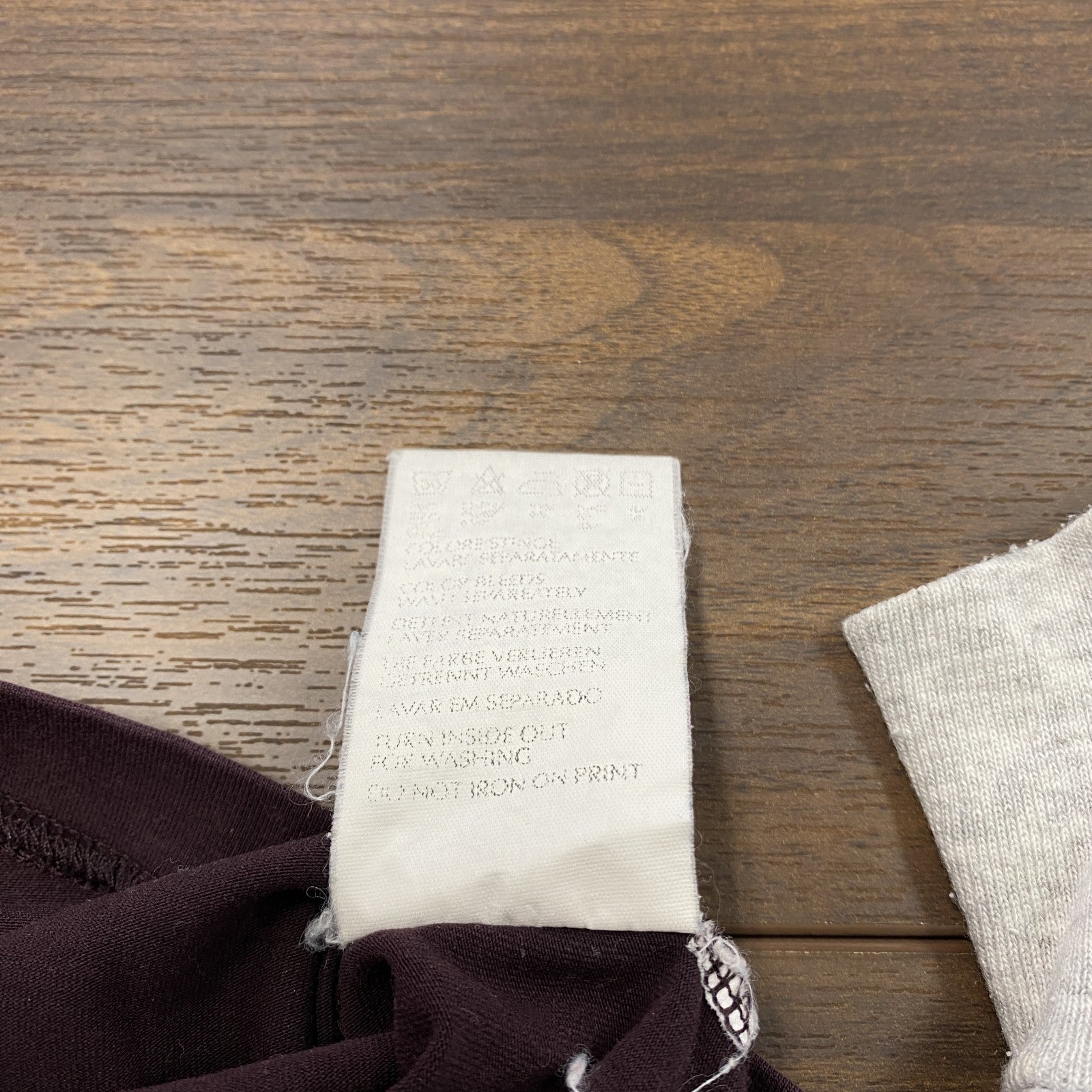 Calvin Klein　カルバンクライン　長袖Tシャツ/ロンT　デカロゴ　ボルドー　Sサイズ