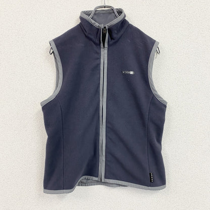 ～00s　NIKE GOLF　ナイキゴルフ　フルジップフリースベスト/ボアベスト　紺　ネイビー　グレー　Mサイズ　