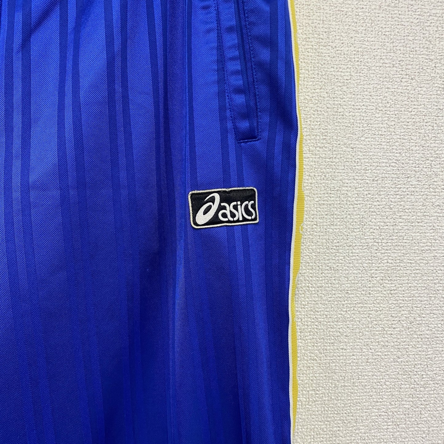 asics　アシックス　トラックパンツ/ジャージパンツ　青　ブルー　Oサイズ　