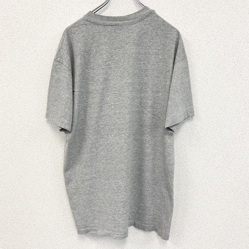 90s　Anvil　アンヴィル　半袖Tシャツ　3連プリント　カプセルプリント　アーチプリント　シングルステッチ　グレー　Mサイズ