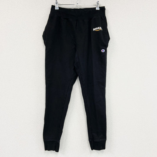 Champion　チャンピオン　リバースウィーブ　スウェットパンツ　amazon　企業ロゴ　黒　ブラック　Mサイズ