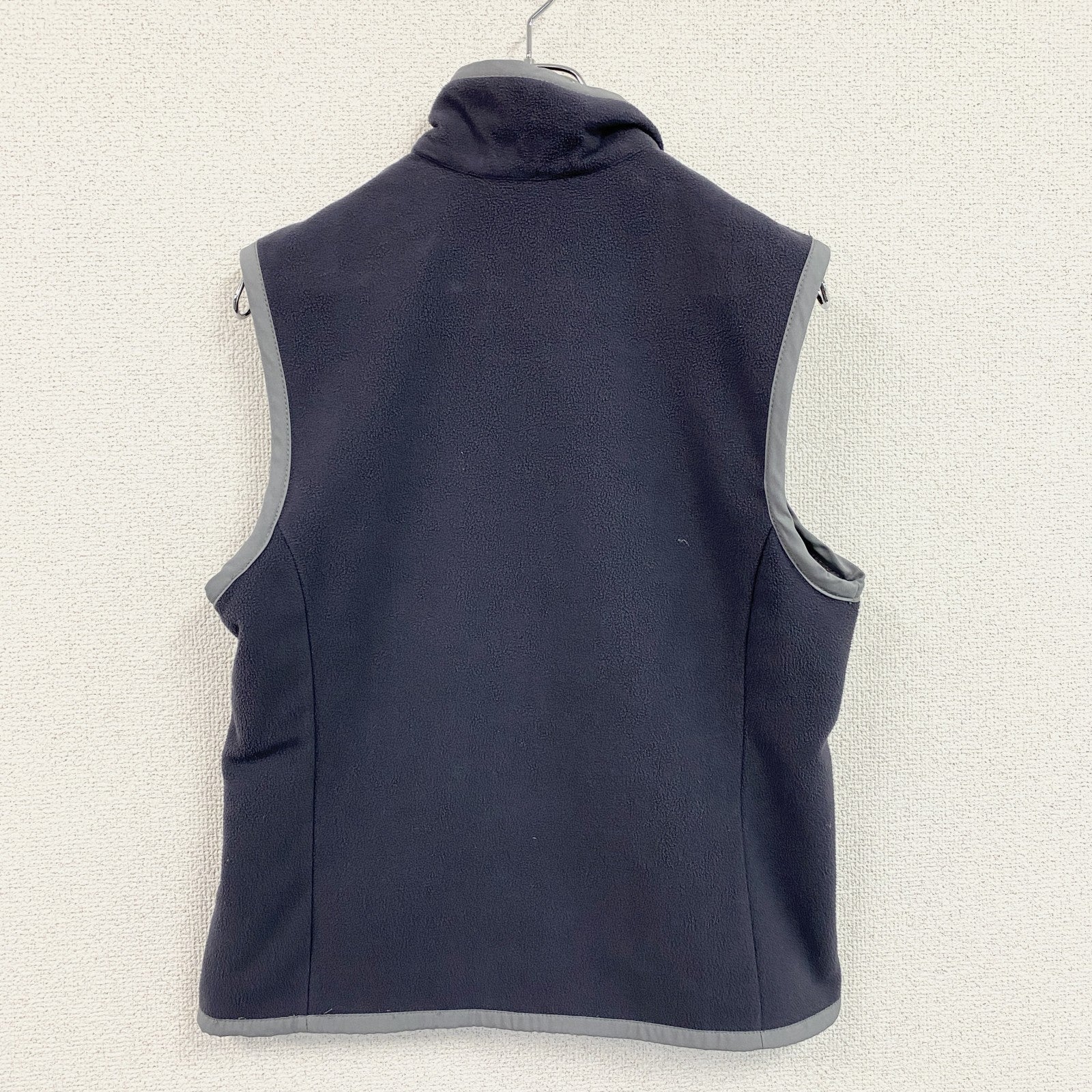 ～00s　NIKE GOLF　ナイキゴルフ　フルジップフリースベスト/ボアベスト　紺　ネイビー　グレー　Mサイズ　