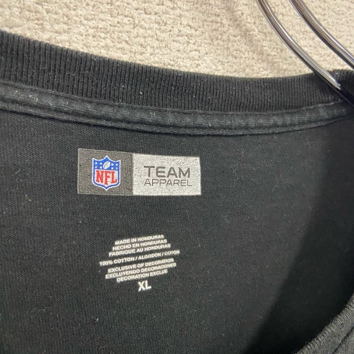 NFL　TEAM APPAREL　チームアパレル　半袖プリントTシャツ　黒　ブラック　XLサイズ